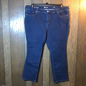 Stylus plus 24 short skinny blue jeans slim